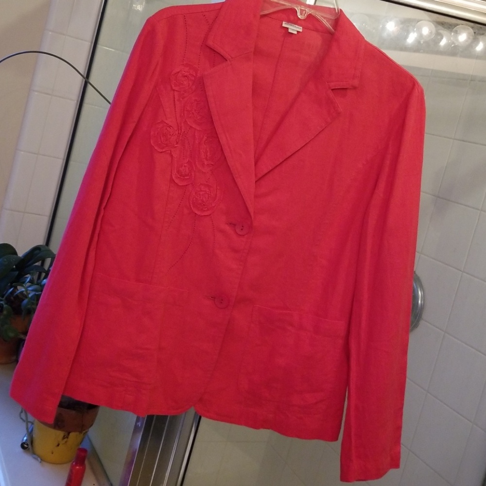 Red Blazer w/ florets